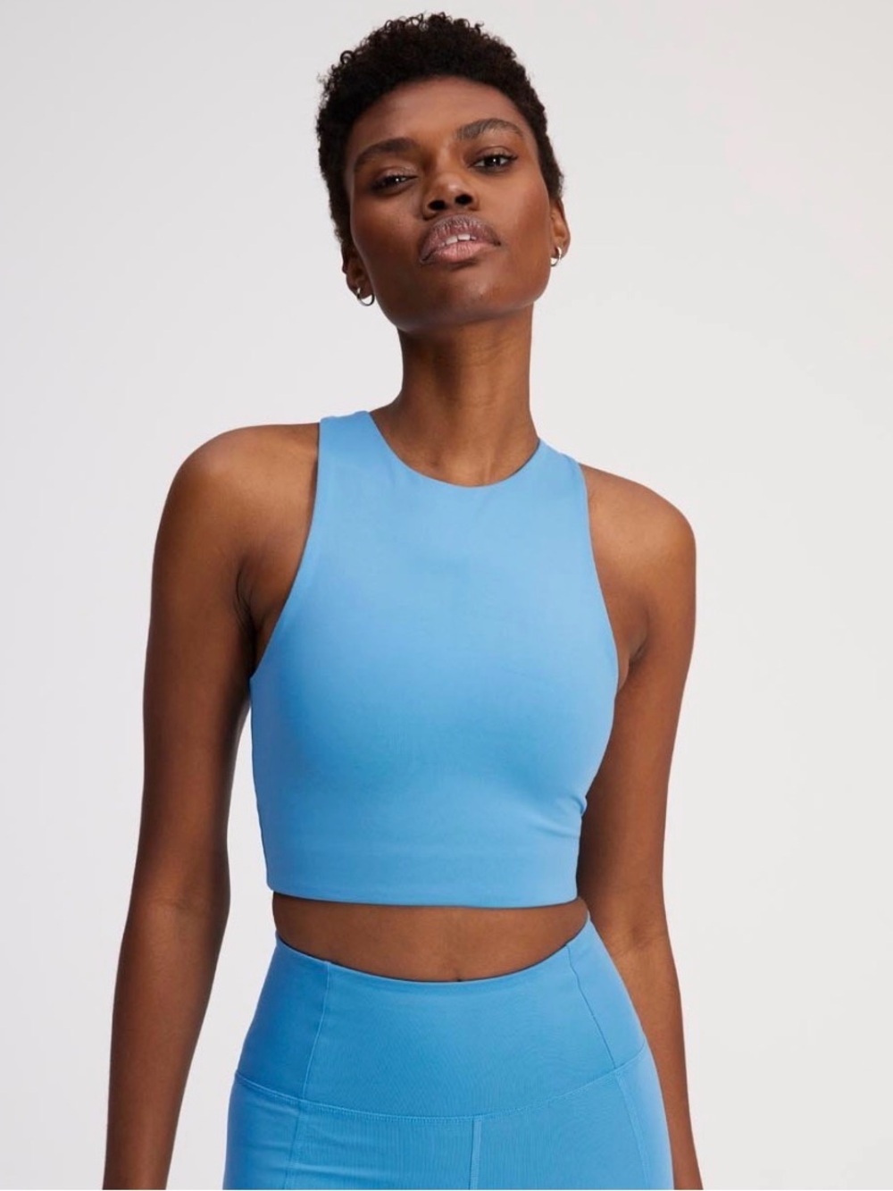 Girlfriend Collective Dylan Tank Bra Racerback Crop Tank Top Size S